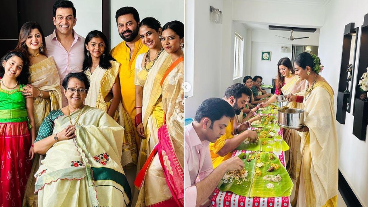 This is how Prithviraj Sukumaran celebrated Onam with his family