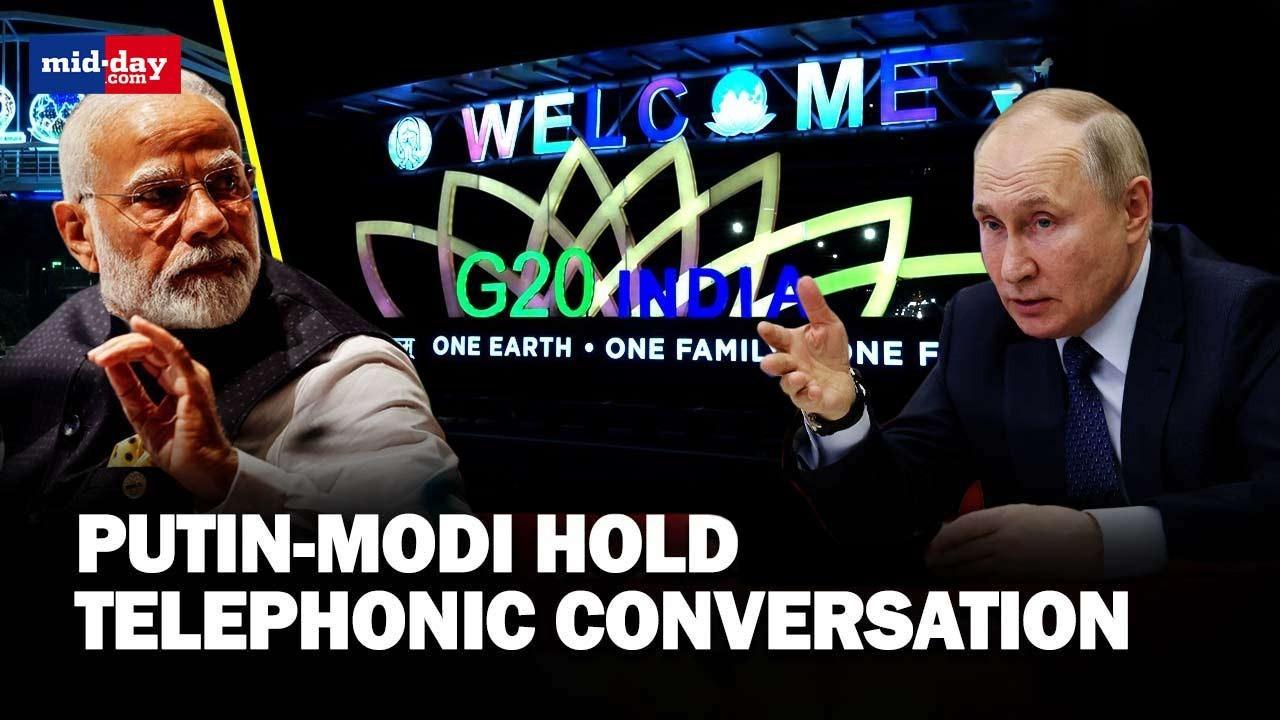 PM Modi-Prez Putin hold telephonic conversation ahead of G20 meet; Delhi lit up