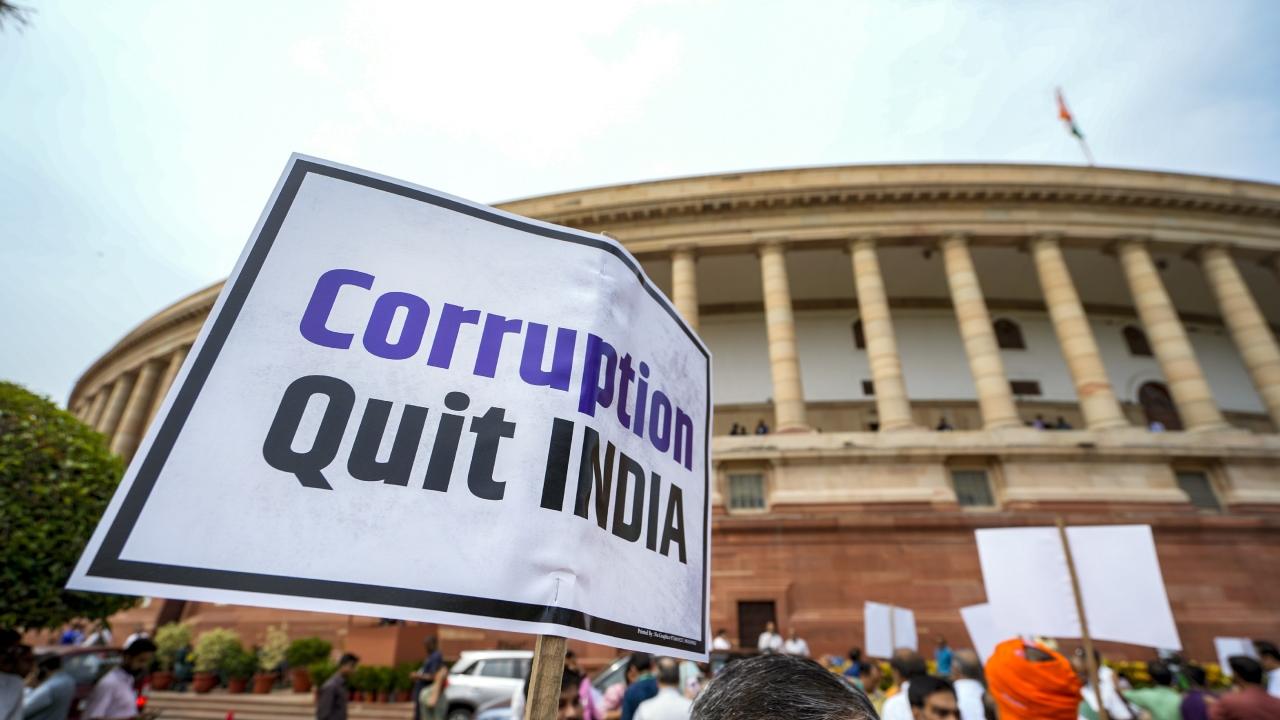 Rampant family rule in politics quit India, stinking corruption quit India, appeasement politics quit India. If the democratic fabric of the country is to be safeguarded these ills- family rule, and corruption have to quit India,