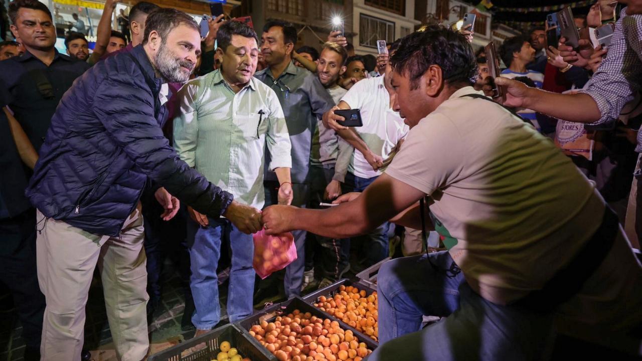 Speaking to reporters after laying floral tributes to a framed photograph of the former PM by a gleaming Pangong Tso lake on an overcast Sunday morning, the Congress leader said, 