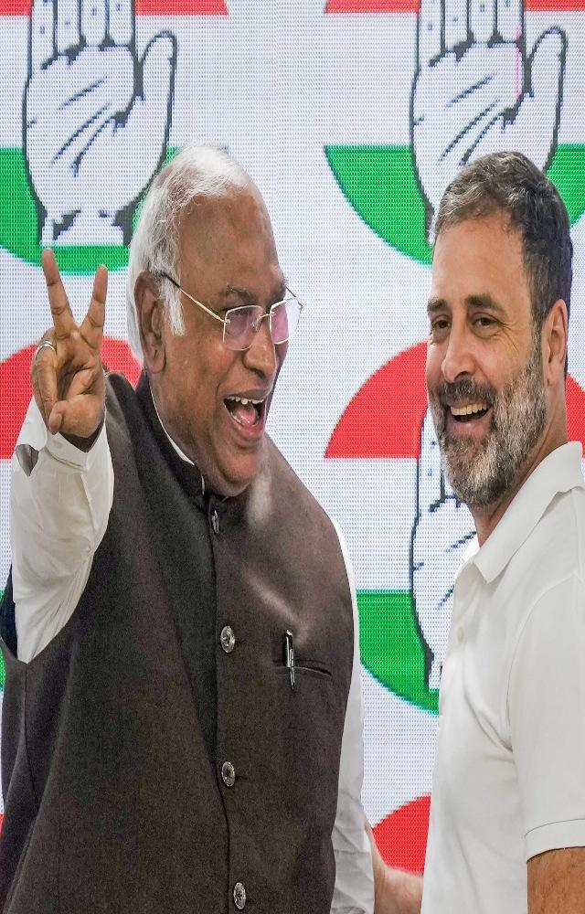 Cong president Mallikarjun Kharge while reacting to the SC verdict said, 'It is a day of happiness, democracy has won, Constitution has won, Satymeva Jayate.'