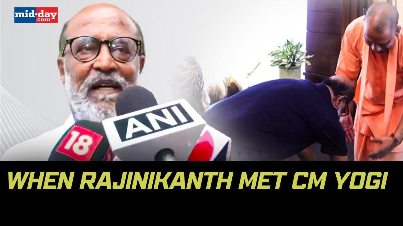 Rajinikanth in UP: Actor reacts to his meeting with UP CM Yogi Adityanath