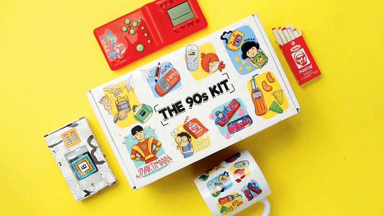 Do it like the ‘90s kids  Gift your sibling a package of nostalgia that includes a comic book, mango bytes, Phantom cigarettes and other goodies. Log on to @oyehappy.com. Call 9966687654 (between 10 am to 8 pm). Cost: Rs 2,459.