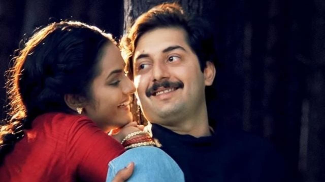 Roja (Tamil) 
This Mani Ratnam-directorial is technically a love story with heavy patriotic themes placed in it. A village girl falls madly in love with a city guy (he loves her as well) and moves with him to Kashmir after marriage. When everything is going wonderfully, the guy gets kidnapped by militants, leaving her yearning and fighting to save her husband