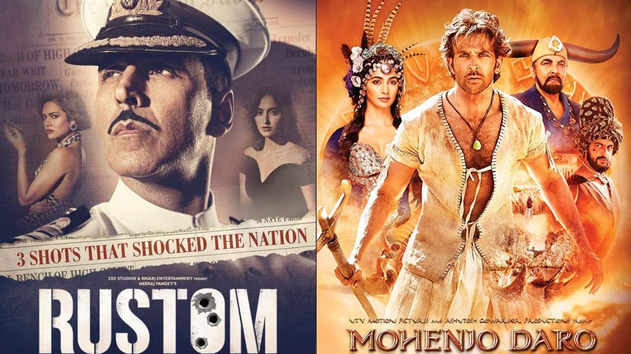 Akshay Kumar's Rustom and Hrithik Roshan's Mohenjo Daro were released in theatres on August 12, 2016. Both films were period dramas. Rustom was based on an actual incident and Mohenjo Daro was a drama
