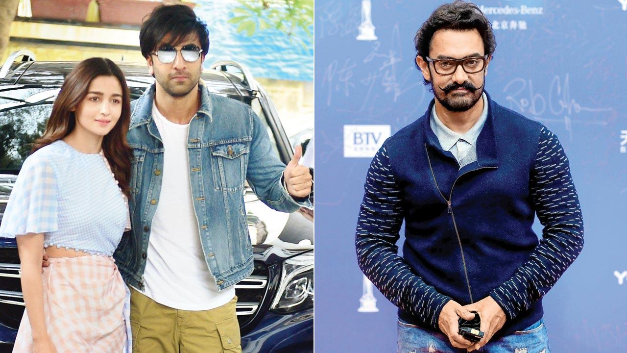 Ranbir Kapoor doesn’t have an official account although the buzz is that he uses a secret one to stay on top what others are doing. Wife and actor Alia Bhatt’s Instagram is where you will find the odd hint to what he is up to; (right) Aamir Khan quit social media in 2021