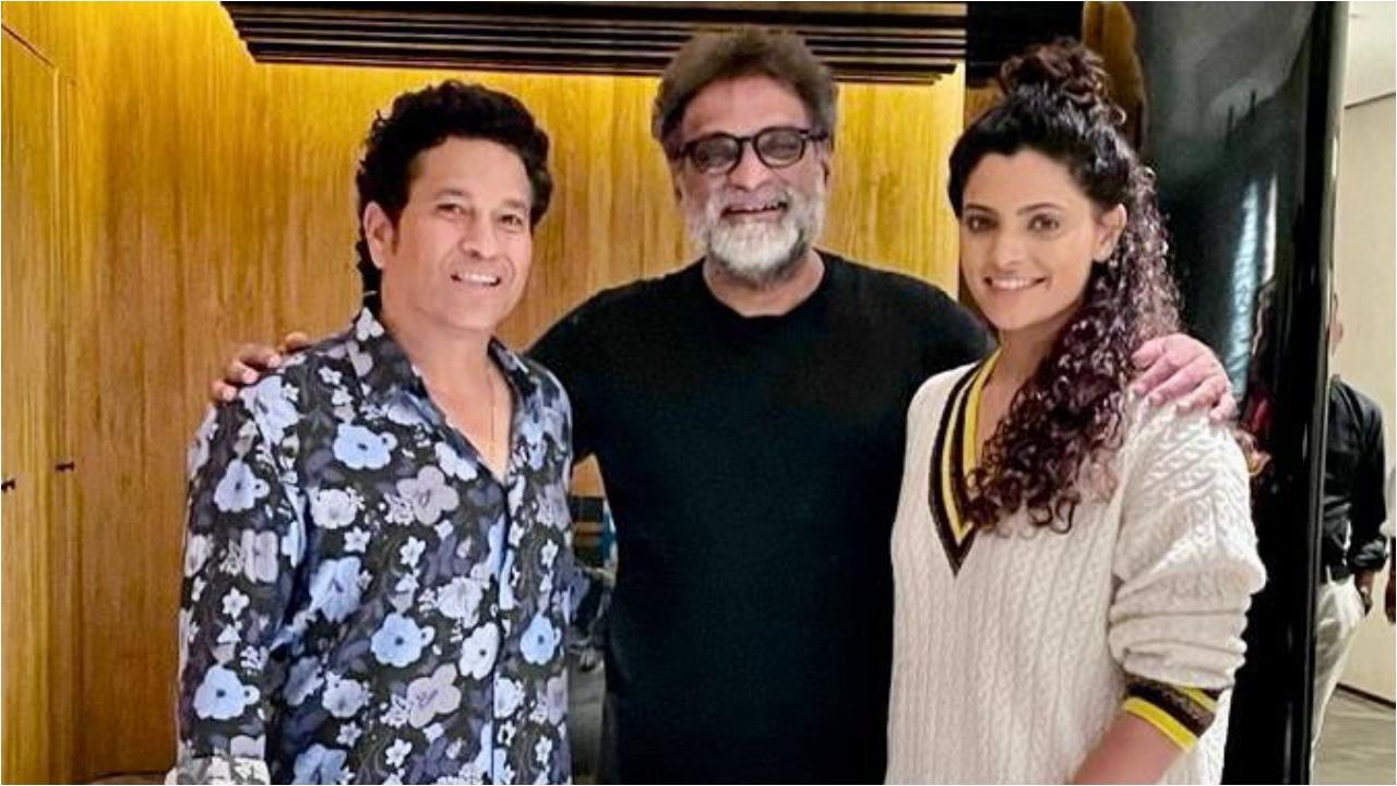 Saiyami Kher impresses Sachin Tendulkar with her 'Ghoomer' style bowling; watch