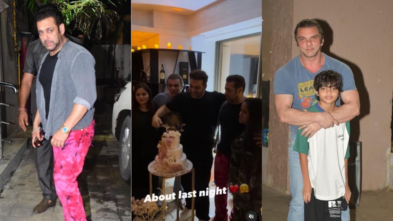 Arbaaz Khan shares video with Salman Khan, Sohail Khan from his birthday party, watch