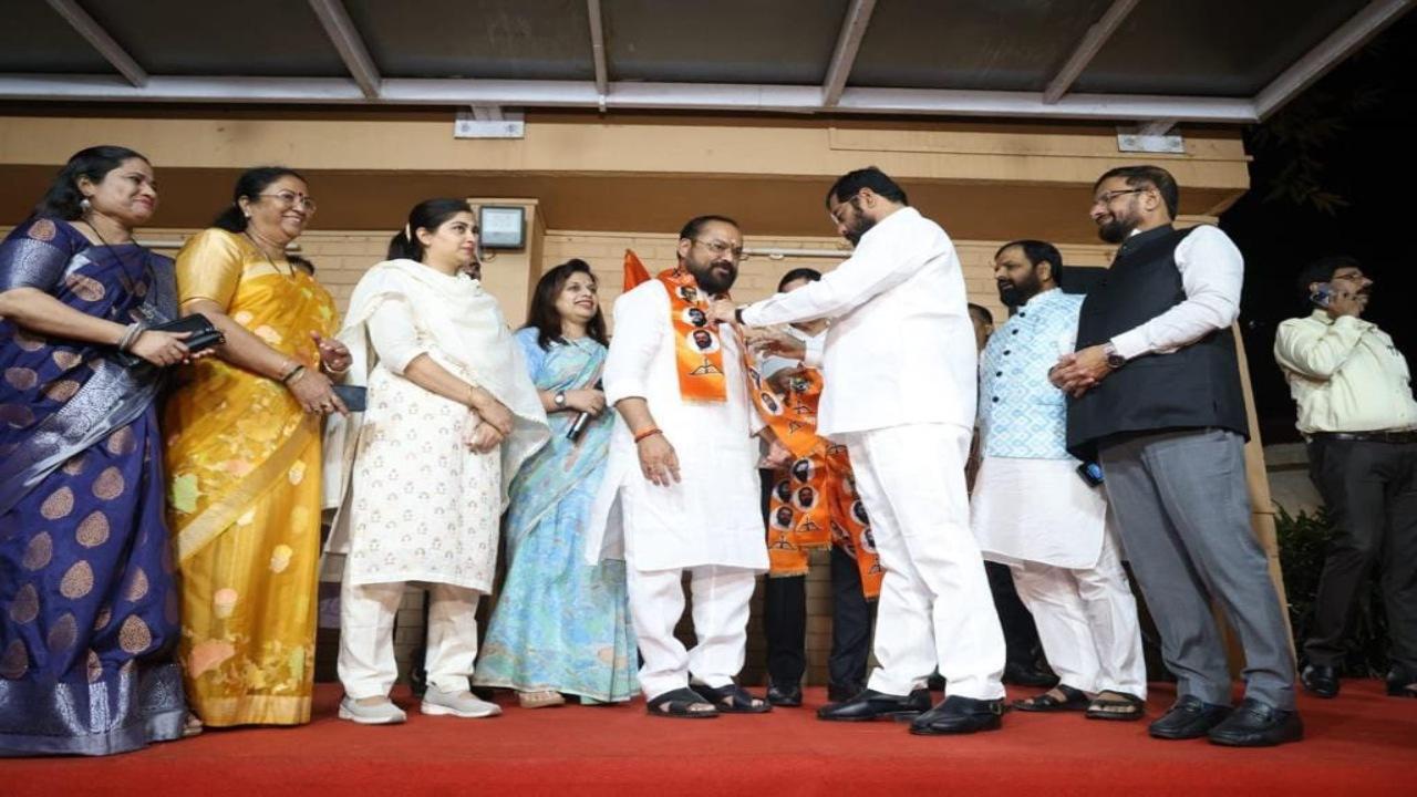 In Photos: Former Sena (UBT) MLA Tukaram Kate joins Shinde-led Sena in Mumbai