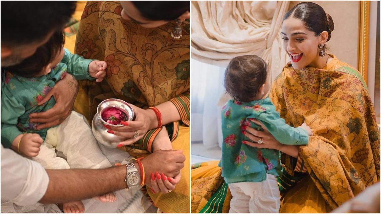 Sonam Kapoor hosts puja and family lunch on son Vayu's 1st birthday, shares pictures