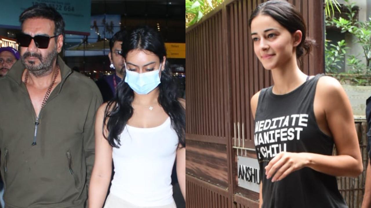 Spotted in the city: Ajay Devgn, Nysa Devgn, Ananya Panday and others