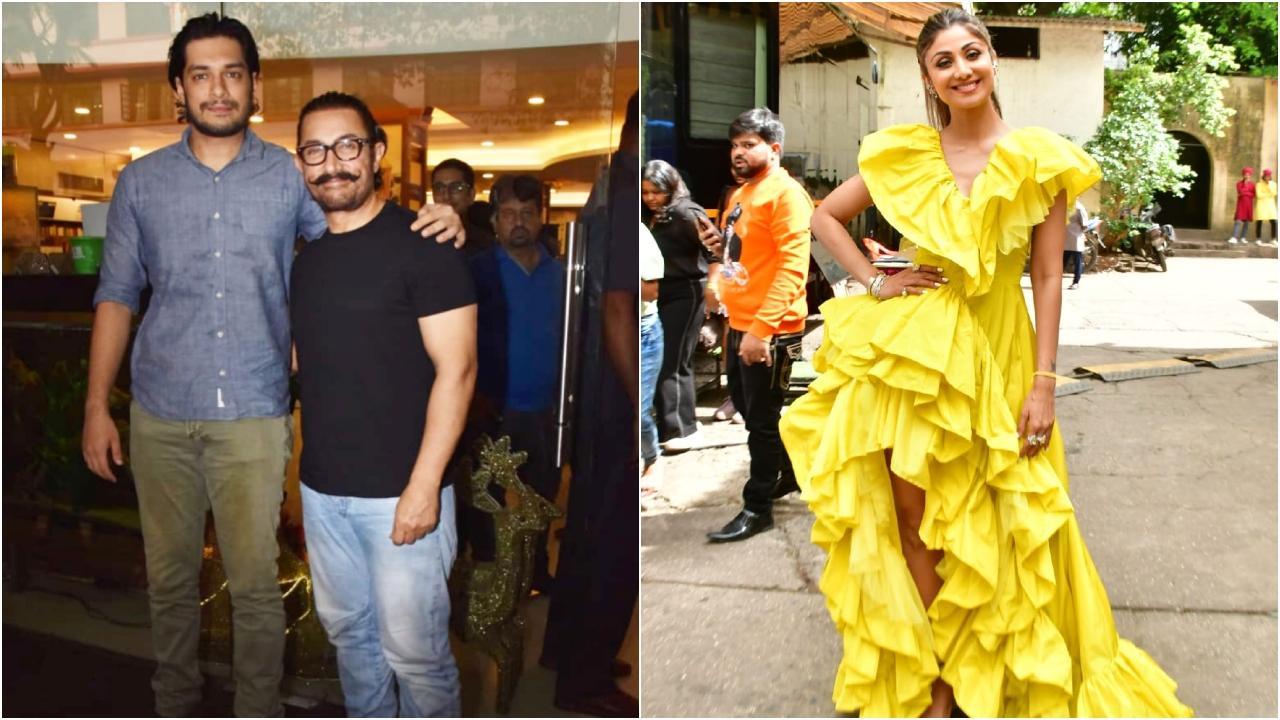 Spotted in the city: Aamir Khan, Junaid, Shilpa Shetty and others