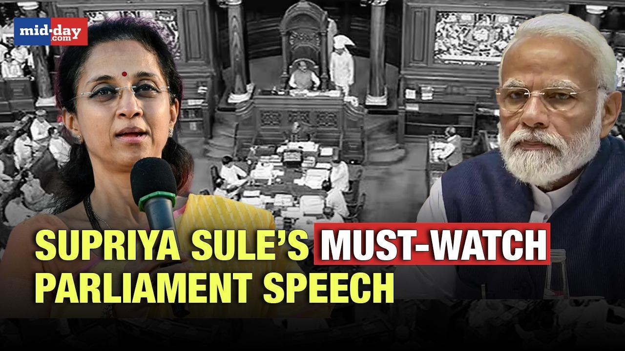 Supriya Sule slams Modi govt. on Manipur, Vande Bharat & No Confidence Motion