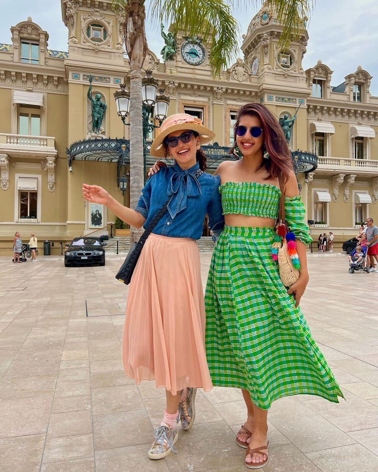 Bringing the Pannu cheer and colours, Taapsee captioned this pic, 