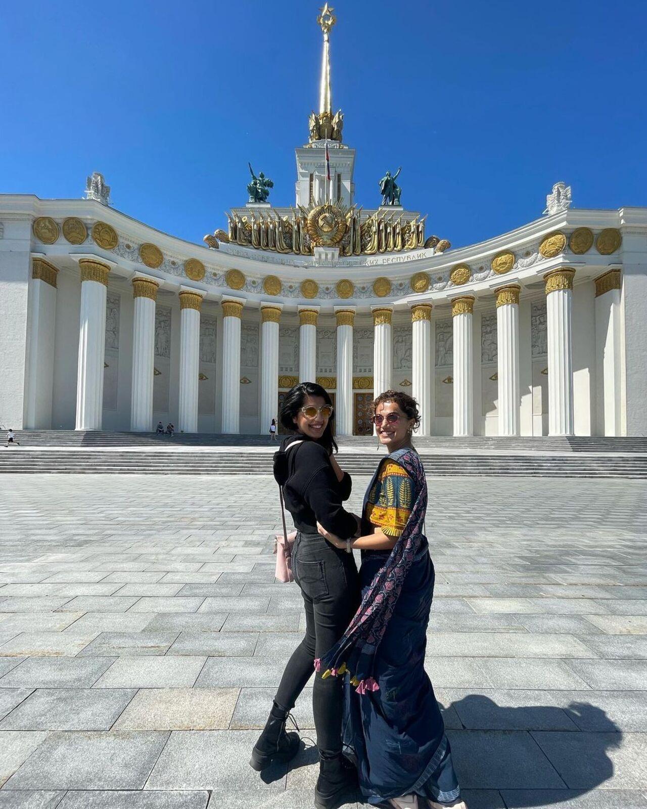 The Pannu sisters dropping in a hello from the Central Pavilion in Moscow