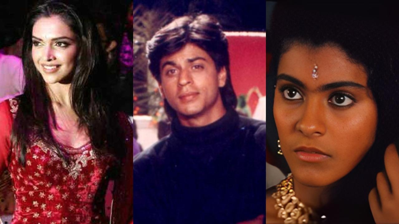 (L-R) Deepika Padukone, Shah Rukh Khan, Kajol