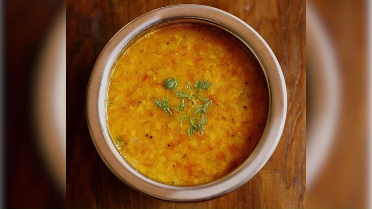 Tomato DalRelish it with some phulkas, enjoy it with steamed rice, or gulp it down. Dal also called as ‘Pappu’ in Telugu, is a staple in every Indian household. Tomato dal is one of the specialities served during sadhya. It is double delicious as it has a kick of tanginess that comes from the tomatoes. Photo Courtesy: The South Spice, Mumbai