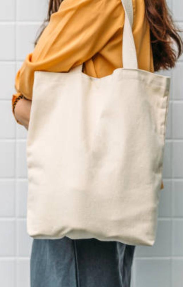 Use a cloth tote bag instead of using a plastic bag when you step out for shopping