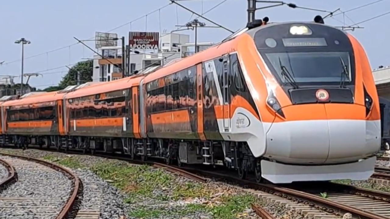 The Vande Bharat trains also offer onboard catering, providing nourishment throughout the journey. Large windows in all carriages allow passengers to enjoy the scenic beauty of India as they travel