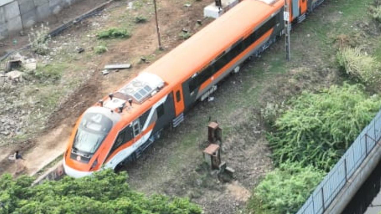 The new 8-coach Vande Bharat Express, built by the Railway's Integral Coach Factory (ICF) in Chennai, is tangerine and gray in colour