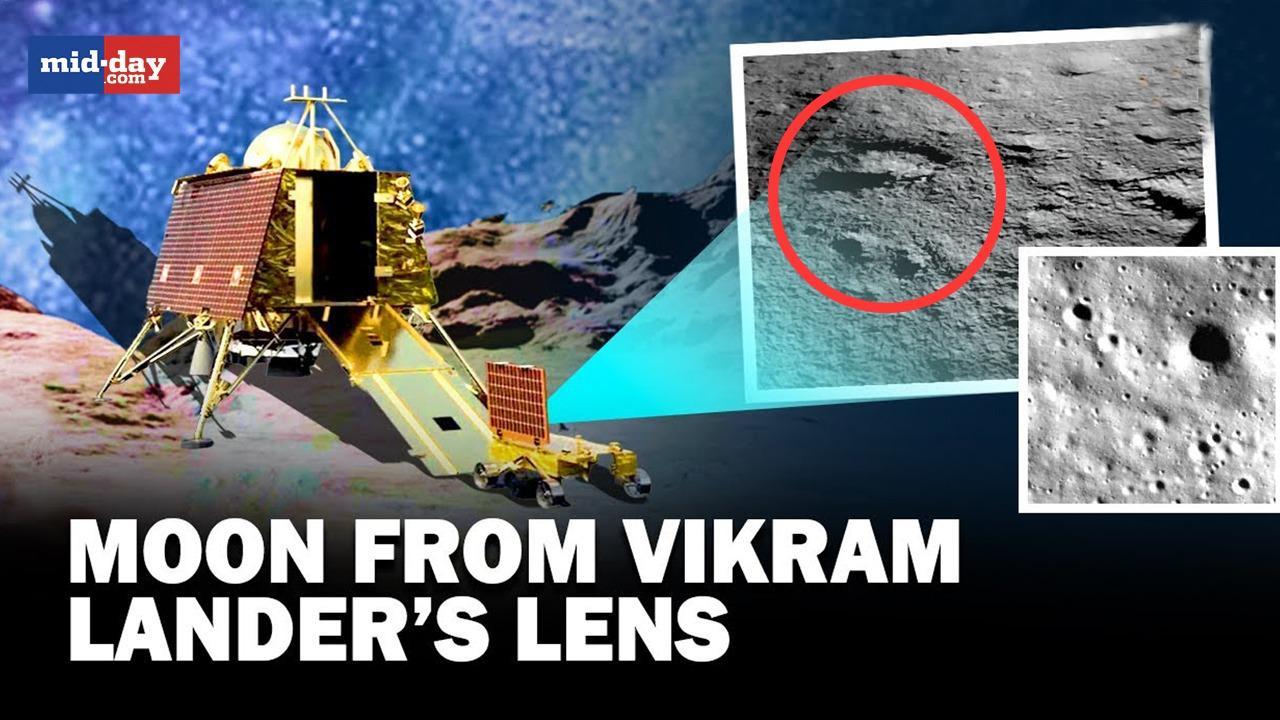 Chandrayaan-3: ISRO releases new images of Moon from Vikram lander's lens