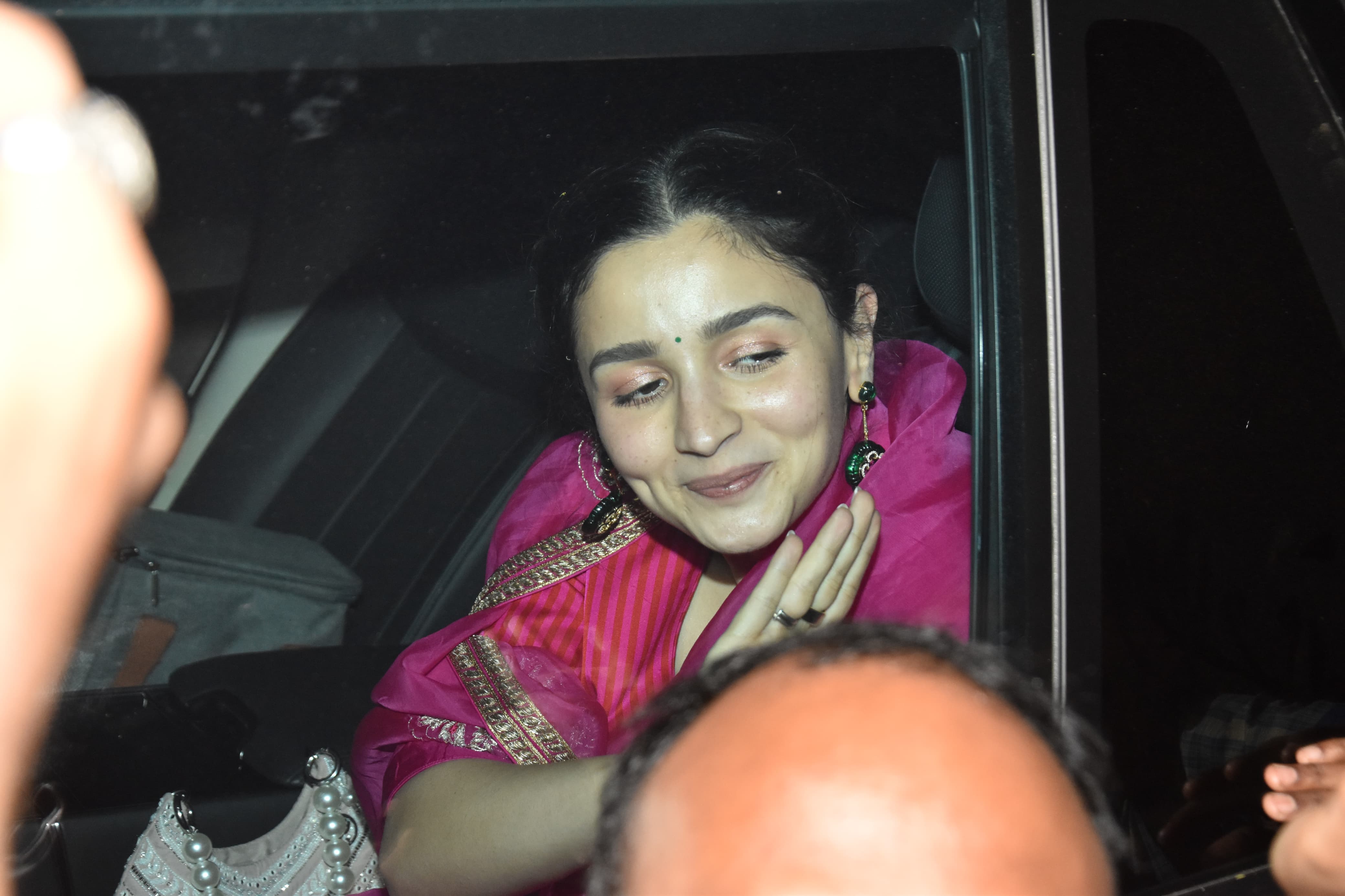 Alia Bhatt looked stunning in a pink traditional attire as she was clicked in the city