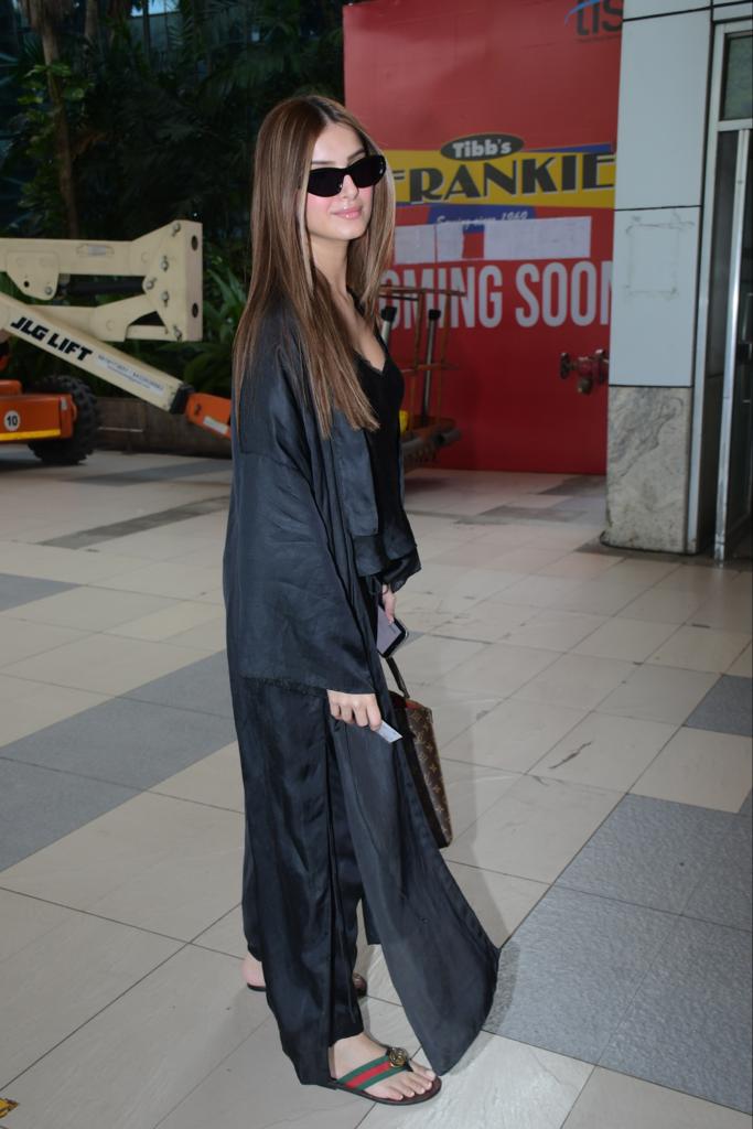 Tara Sutaria looked stunning in an all black outfit as she was clicked in the city
