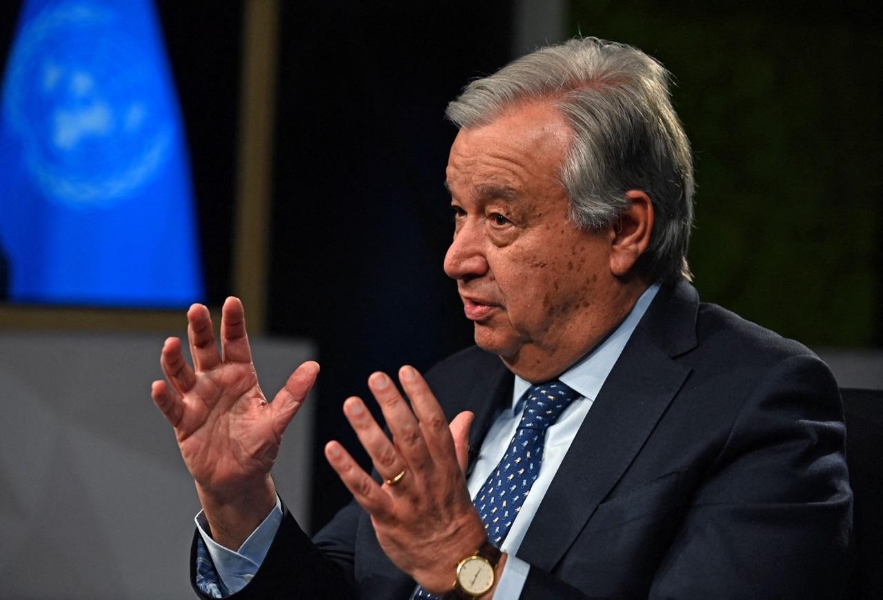 The UN chief highlighted the plight of Gazan civilians, who he said are facing 
