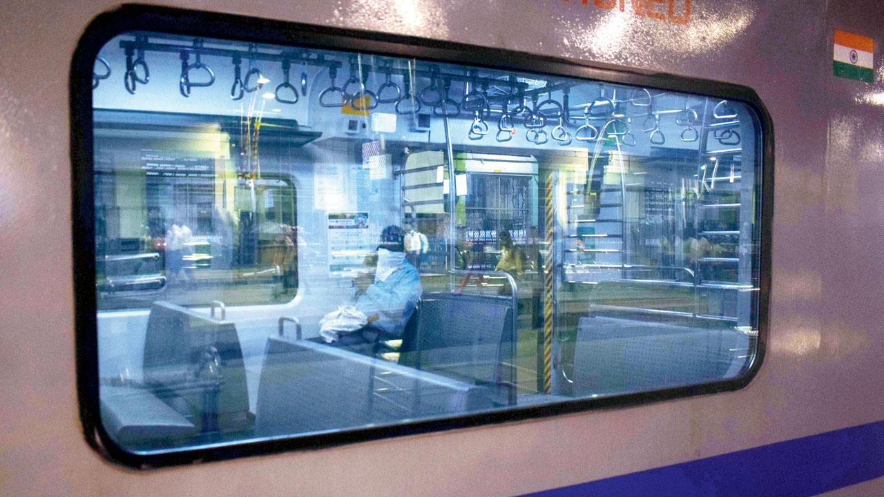 Replacing all regular non-AC local trains with AC EMU rakes won’t occur immediately. File pic/Ashish Raje