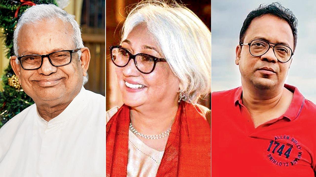 Father Francis Correa, Fleur D’Souza and Pascal Roque Lopes 