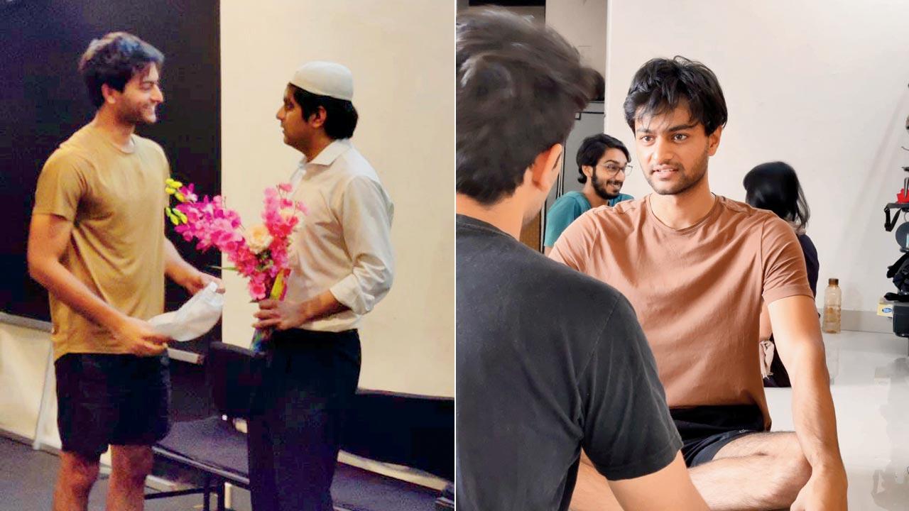 Actors rehearse the play, A Study of Fear