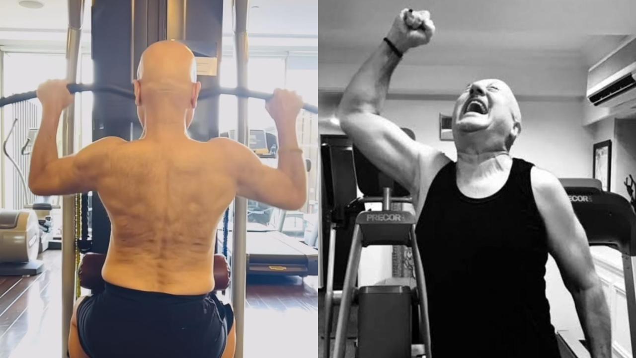 Anupam Kher returns to his workout regime after 5 months post injury
