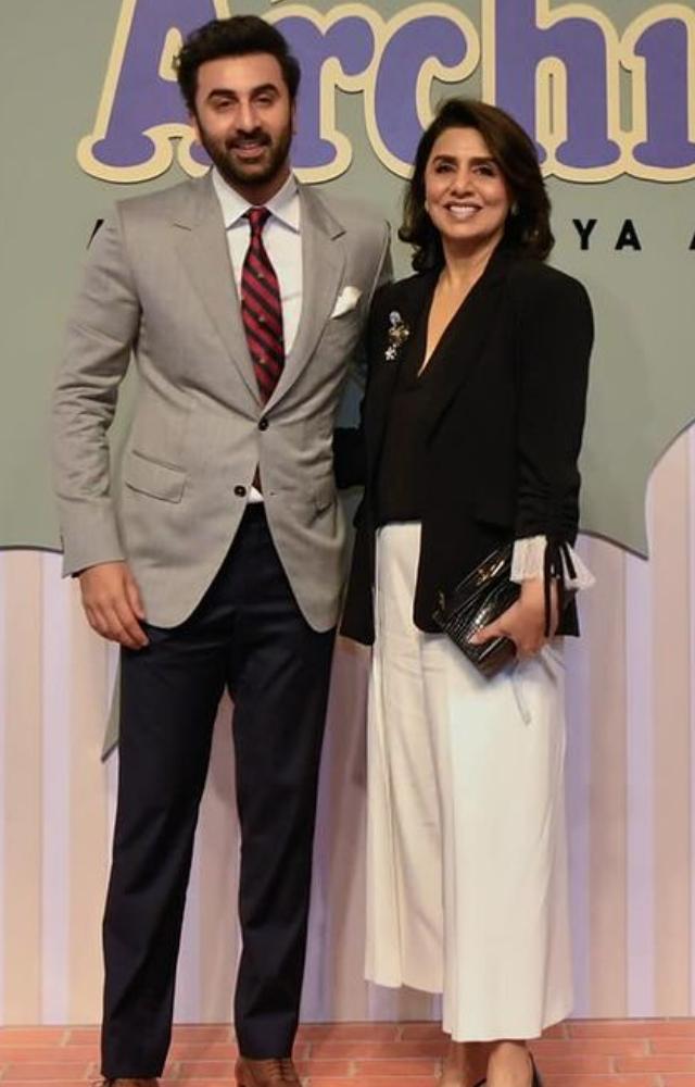 Ranbir Kapoor, who is setting the Box-office on fire with his recent release `Animal`, attended The Archies screening with Neetu Kapoor