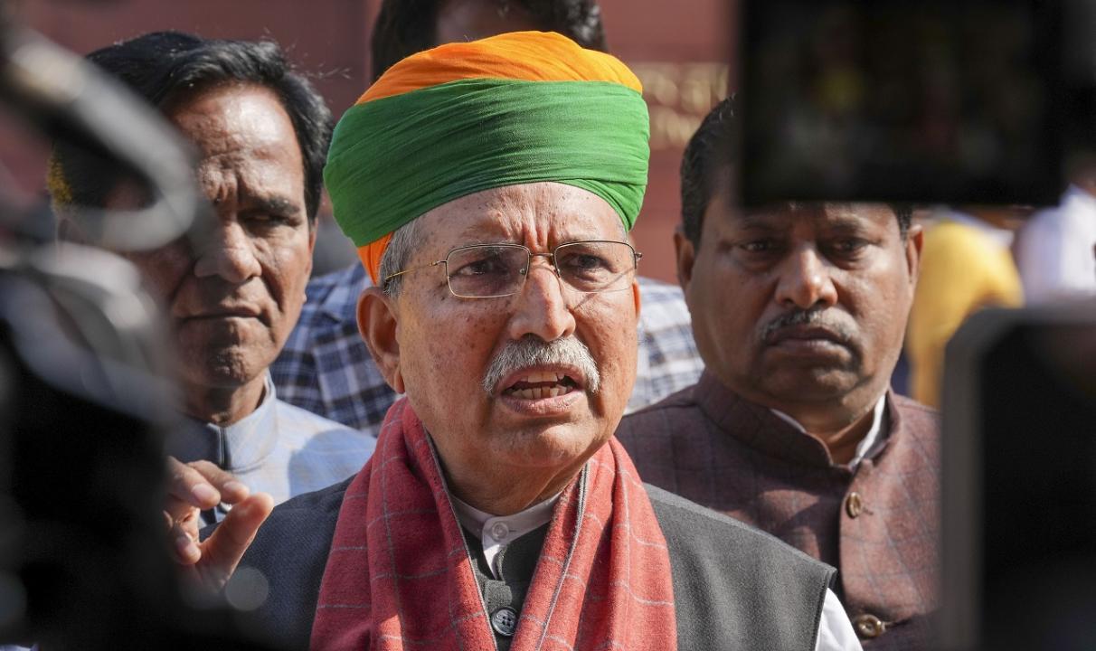 Result of law and order collapse during Congress govt: Arjun Ram Meghwal on murder of Karni Sena Chief