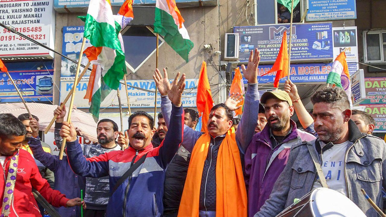 Rashtriya Bajrang Dal and BJP in Jammu and Kashmir jubilantly marked the top court's verdict, celebrating alongside their activists by sharing sweets.