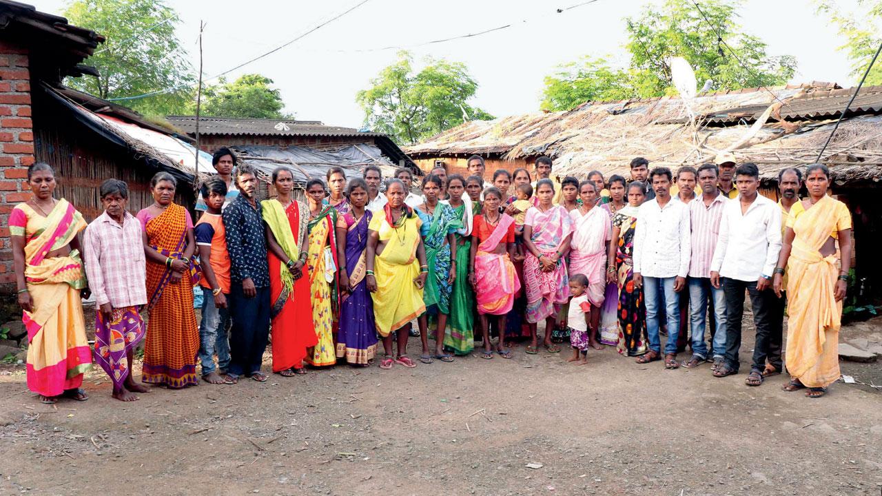 Old pictures of recently freed bonded labourers, their living conditions remain the same. Pic/Rajesh Gupta