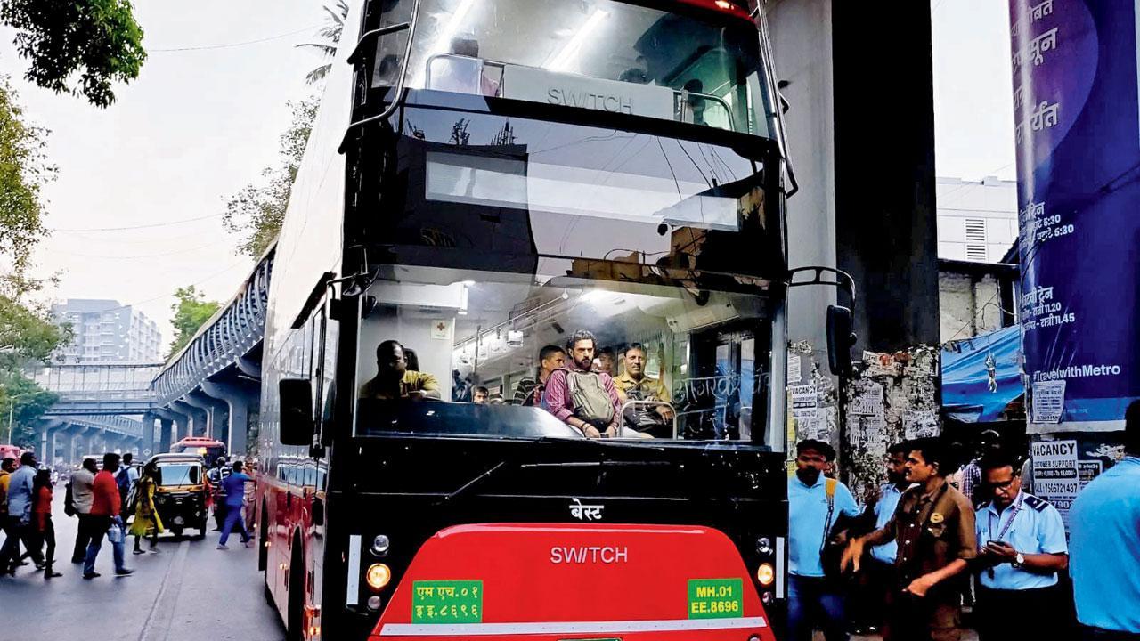 Mumbai: AC double-decker buses introduced on two routes