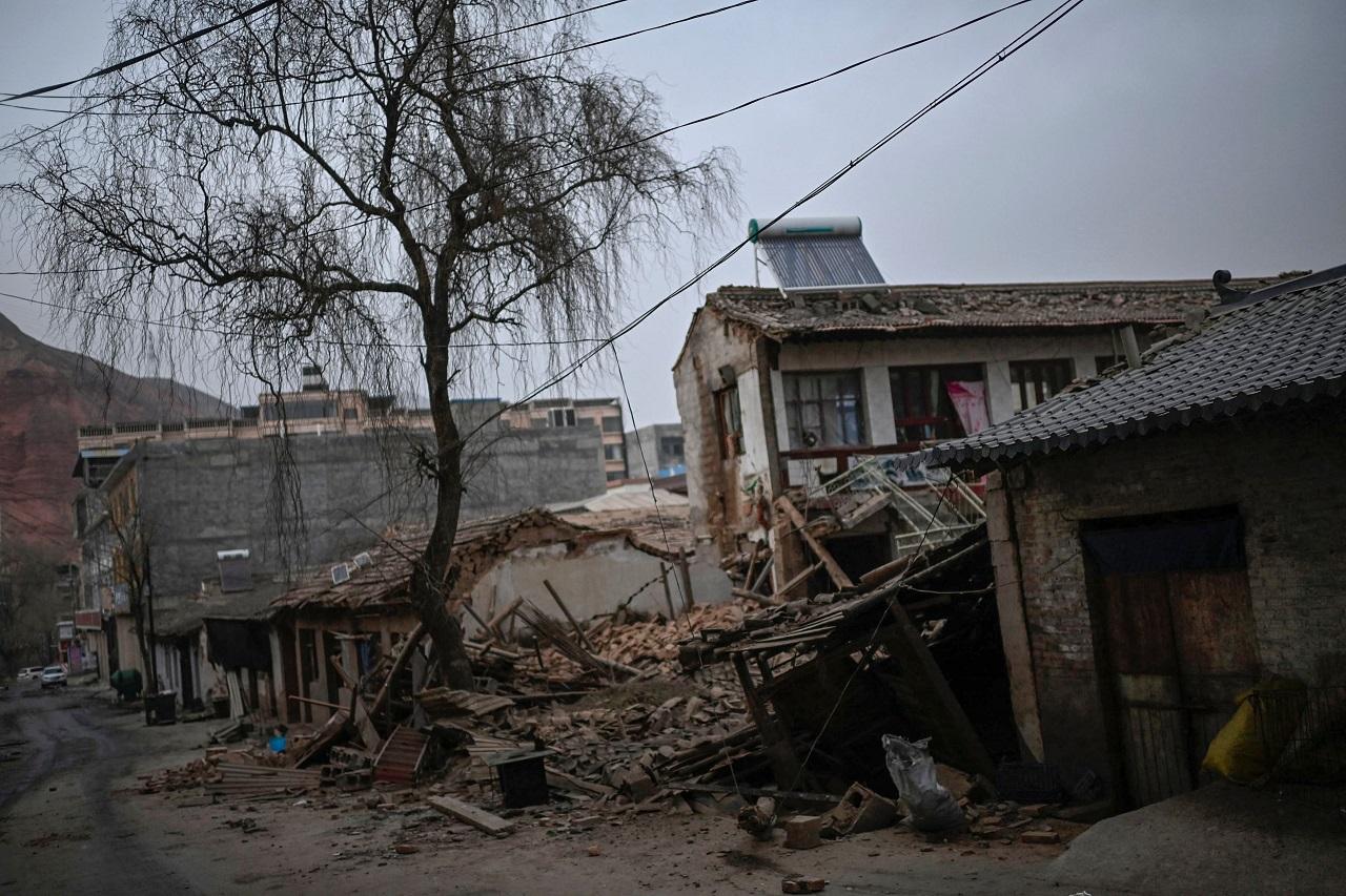The earthquake damaged 155,393 houses in Gansu