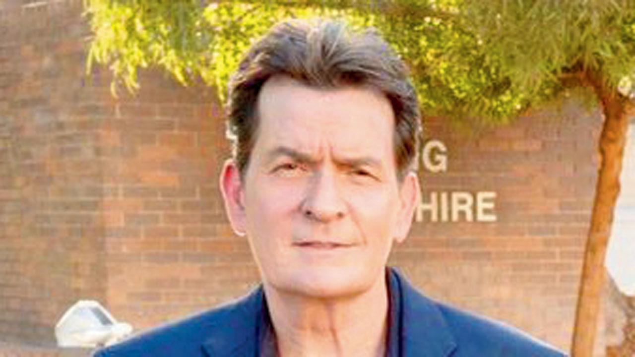 Charlie Sheen keeps it traditional