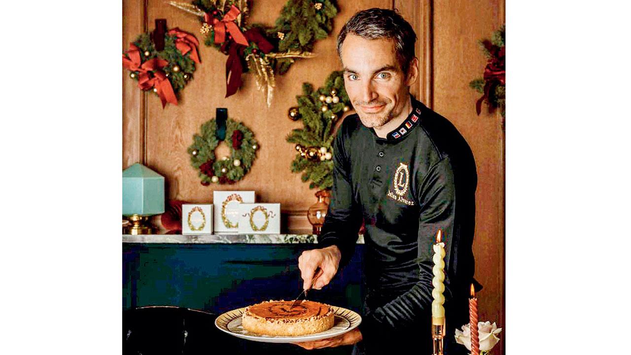 Chef Julien Alvarez with signature galette
