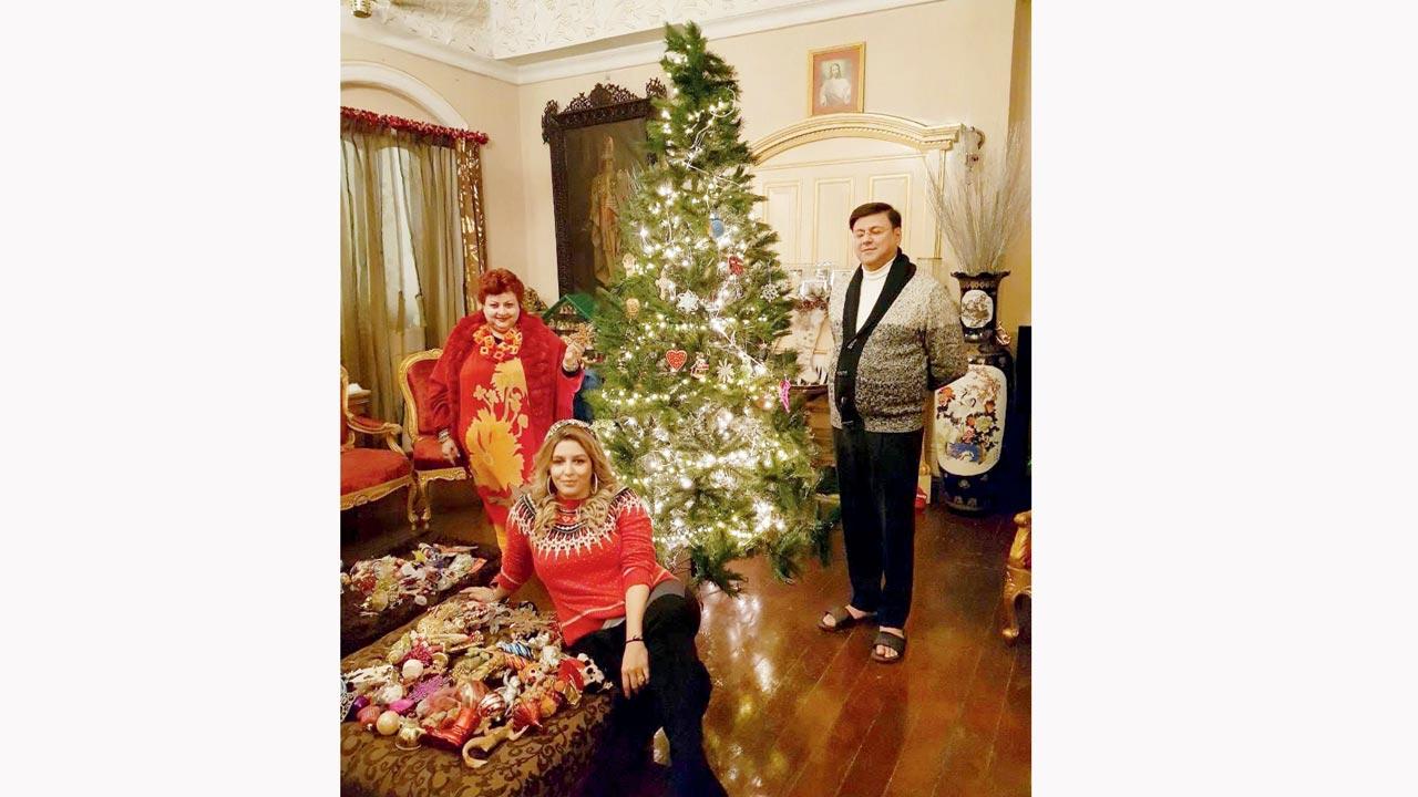 Johanne Mantosh, who runs restaurants like The  Scoop New Empire and whose family owns the iconic  single screen theatre New Empire in New Market, celebrates Christmas with family 
