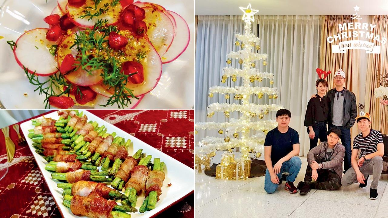 Miranda Wu, a fourth-generation Chinese Catholic in Kolkata, celebrates with family with a dinner on Christmas Eve comprising continental dishes. On Christmas day, Wu and her mother organise a Indo-Chinese breakfast for about 250 churchgoers at the Mary Immaculate Chapel in Tangra