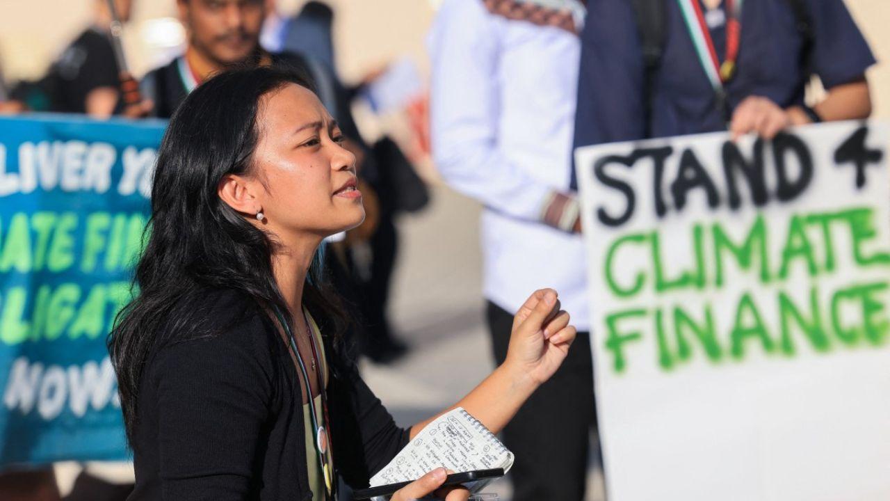 Activists within the 'Blue Zone' of the summit, under strict guidelines, held placards and rallied against major CO2 emitters, urging support for the 'Loss and Damage' fund benefiting vulnerable countries grappling with climate change impacts.