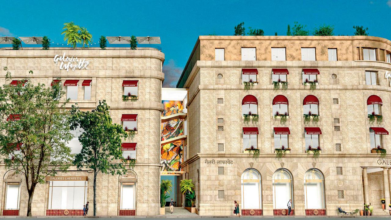 A representative illustration of the exterior of the store