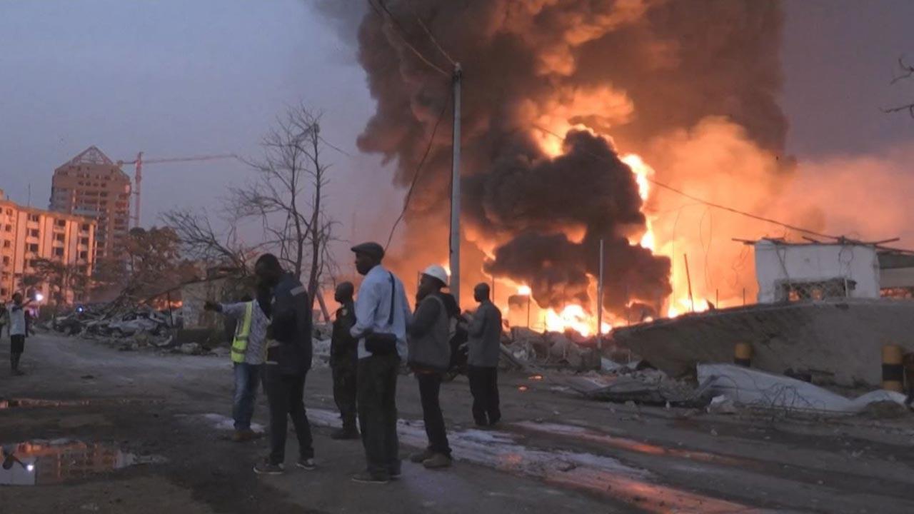 At least 13 dead, 178 injured after a massive fuel depot explosion in Guinea