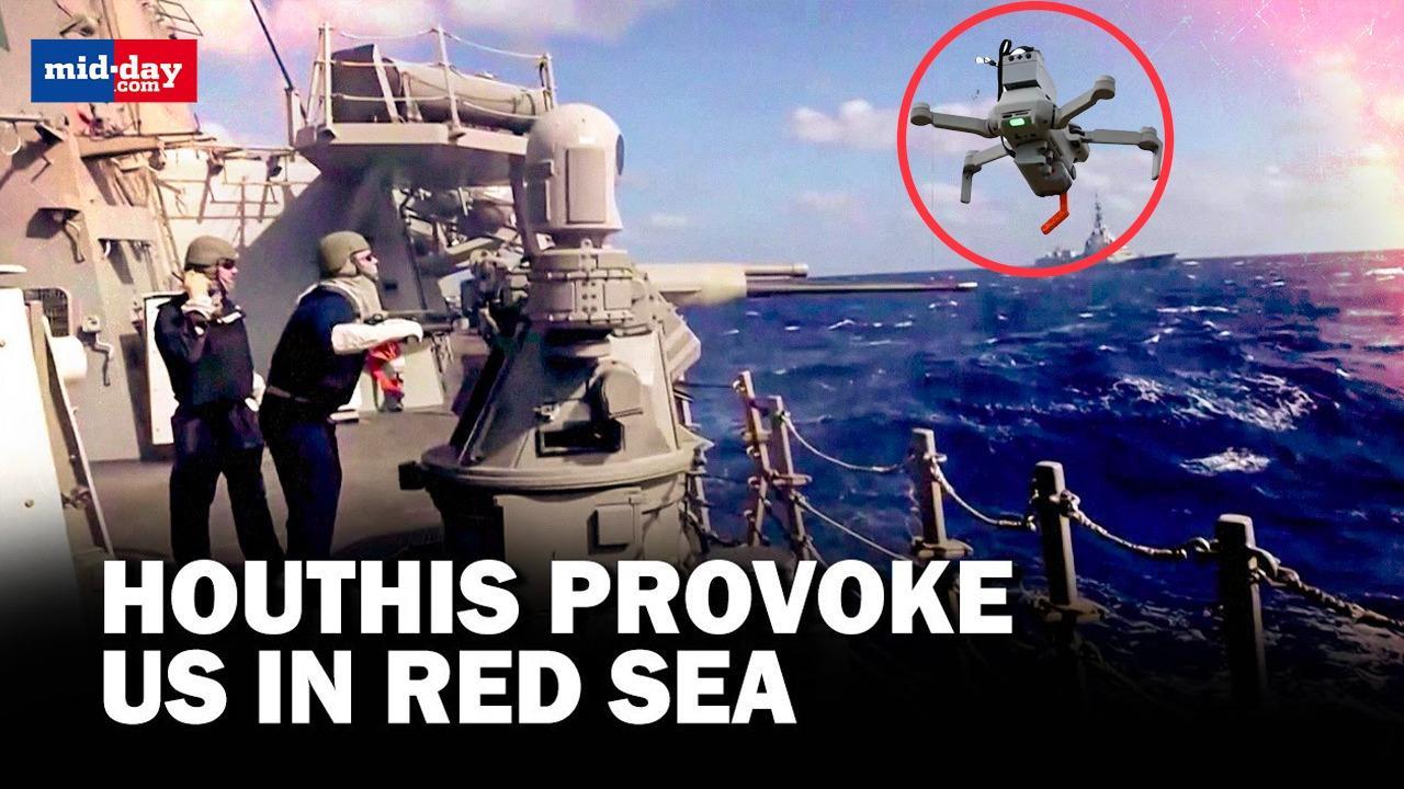 US Carney warship shoots down Houthi Rebels’ drones in Red Sea