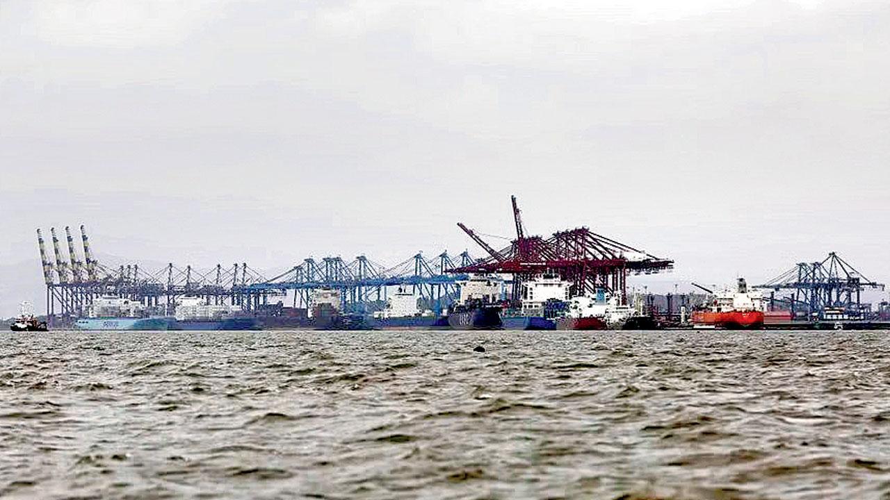 Navi Mumbai: Villagers affected by port project block ships at JNPT