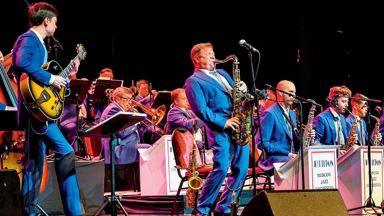 Butman (centre) performs on stage. Pic Courtesy/Instagram