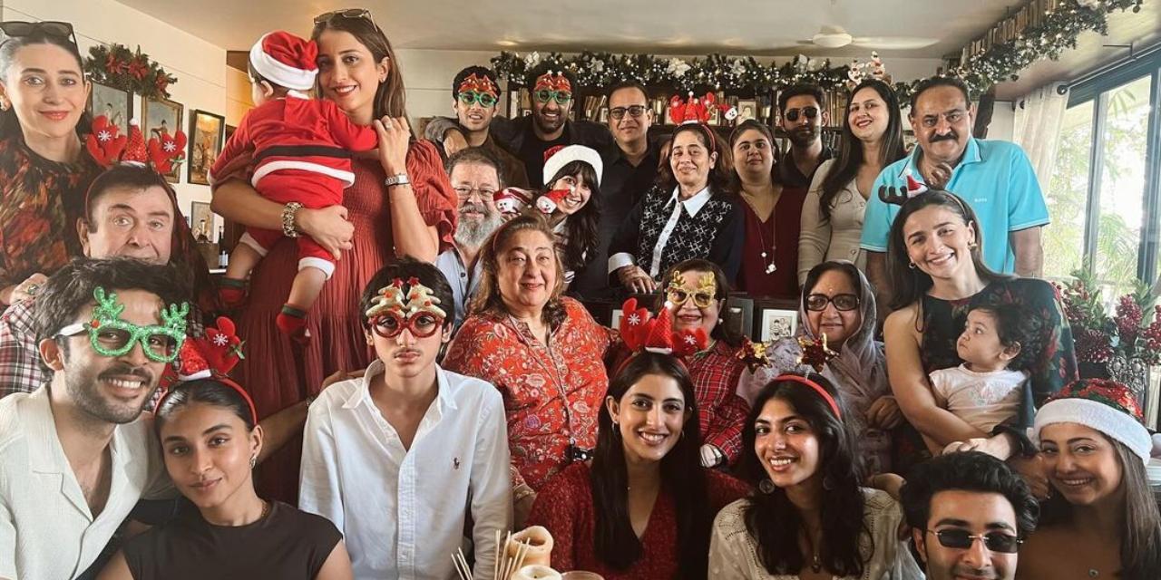 Kapoor's Christmas lunch tradition continues, Raha steals the show in family pic