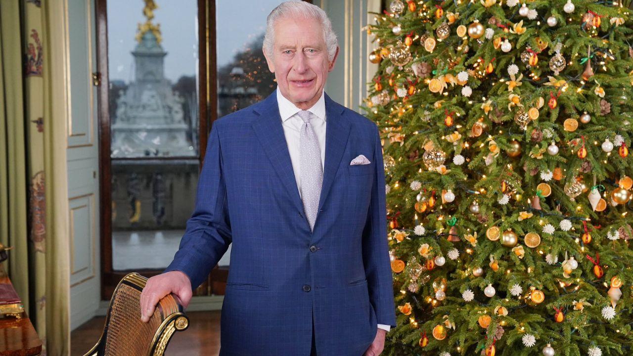 King Charles III's annual Christmas message from Buckingham Palace includes sustainable touches